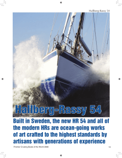 Presentation of the HR 54 in Premier Cruising Boats of the World