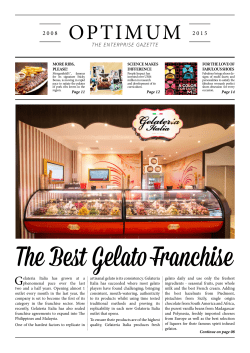 The Best Gelato Franchise