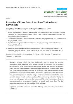 Extraction of Urban Power Lines from Vehicle