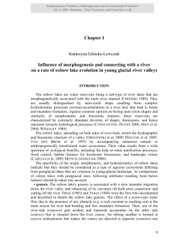 Chapter I Influence of morphogenesis and connecting with a