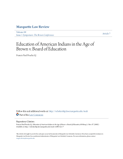 Education of American Indians in the Age of Brown v. Board of