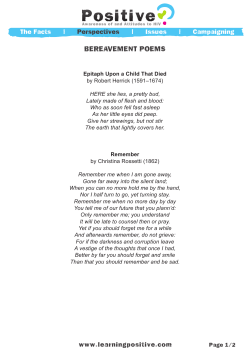 poems - Positive?