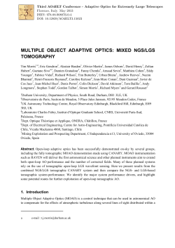 multiple object adaptive optics: mixed ngs/lgs tomography