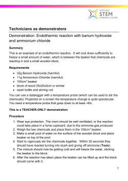 Endothermic Reaction