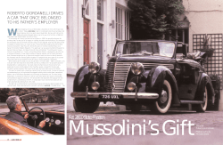 Driving Mussolini`s Fiat 2800 State Phaeton