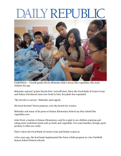 FAIRFIELD &mdash; Fourth-grader Kevin Melendez didn`t always like