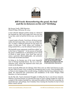Bill Veeck - Chicago Baseball Museum