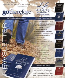 NE WS L ET TER - Life Reference Manuals