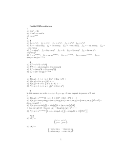 Partial Differentiation 1 (a) d x2 = 2x (b)