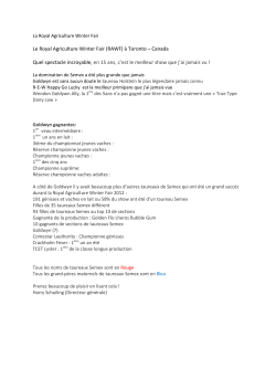 Le Royal Agriculture Winter Fair (RAWF) &agrave; Toronto