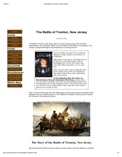The Battle of Trenton, New Jerse