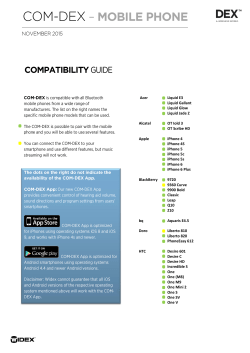 com-dex - compatibility guide