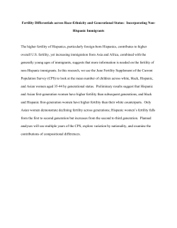 Fertility Differentials across Race-Ethnicity and Generational Status