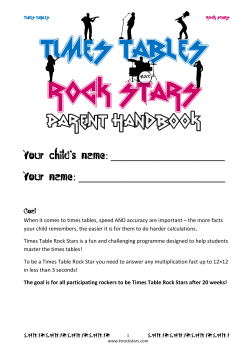 to view the Times Table Rockstars Parent