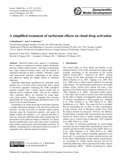 A simplified treatment of surfactant effects on cloud drop activation