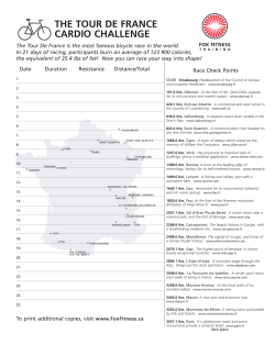 the tour de france cardio challenge