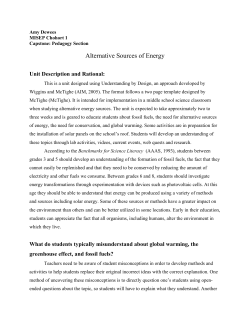 Alternative Sources of Energy