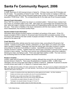 Santa Fe - New Mexico Traffic Crash Data