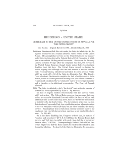 HENDERSON v. UNITED STATES certiorari to the united states