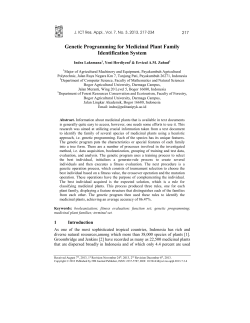 Genetic Programming Identification netic Programming