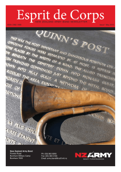 Espirit De Corps - Issue 1 May 2015 PDF, 1.80MB