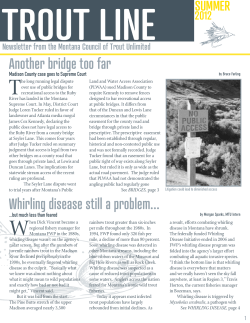 Another bridge too far Whirling disease still a problem