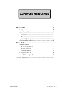 AMPLITUDE MODULATION