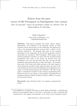 Echoes from the past - Revistas Eletr&ocirc;nicas da FFLCH