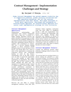 Contract Management