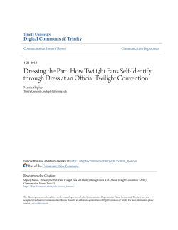 Dressing the Part: How Twilight Fans Self