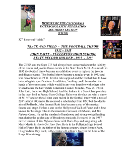 track and field - the football throw 1932 – 1938 john raitt