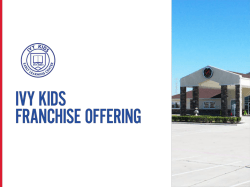 Ivy Kids Franchise Offering