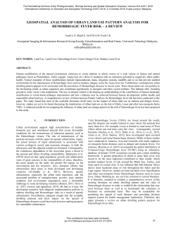 GEOSPATIAL ANALYSIS OF URBAN LAND USE PATTERN