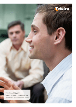 TelsTra service ManageMenT FraMework