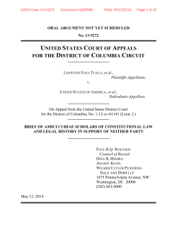 UNITED STATES COURT OF APPEALS FOR THE DISTRICT OF