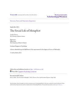 The Social Life of Metaphor
