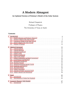 A Modern Almagest - Home Page for Richard Fitzpatrick