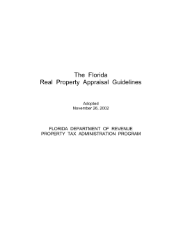 Real Property Appraisal Guidelines