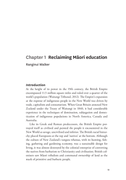 Chapter 1 Reclaiming Māori education