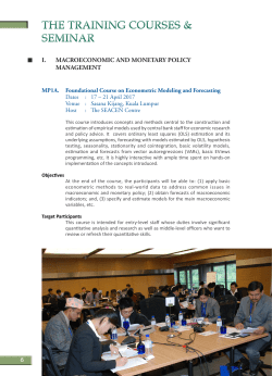 i. macroeconomic and monetary policy management