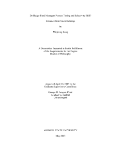 Do Hedge Fund Managers Possess Timing and Selectivity Skill