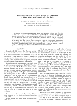 Compton-Scattered Tungsten X-Rays as a Measure of Mass