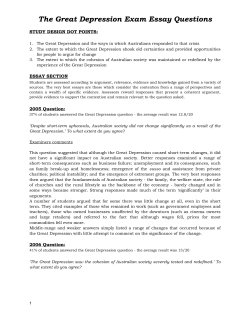 The Great Depression Exam Essay Questions