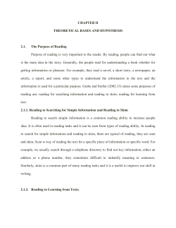 CHAPTER II THEORETICAL BASES AND HYPOTHESIS 2.1. The