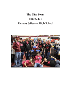 The Blitz Team FRC #2470 Thomas Jefferson High School