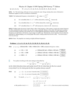 Physics 41 Chapter 18 HW