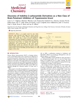 Discovery of Indoline-2-carboxamide Derivatives
