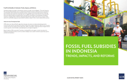 Fossil Fuel Subsidies in Indonesia