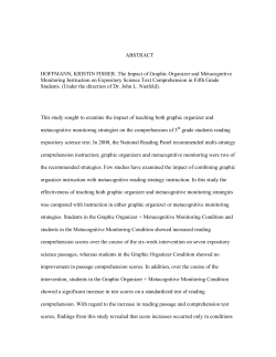 ABSTRACT HOFFMANN, KRISTIN FISHER. The Impact of Graphic