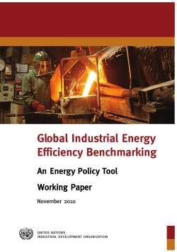 Global Industrial Energy Efficiency Benchmarking